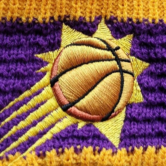 NWT Phoenix Suns Waffle Knit Sports Pom Beanie Fleece Lining OSFA Unisex‎ - Picture 4 of 5